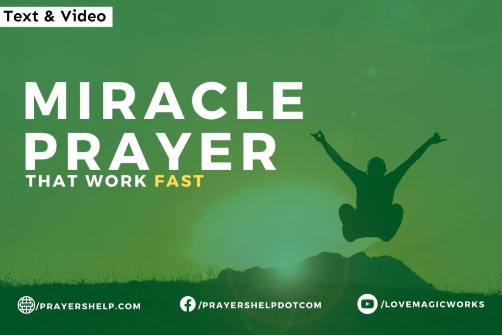 Miracle Prayer that Work Fast
