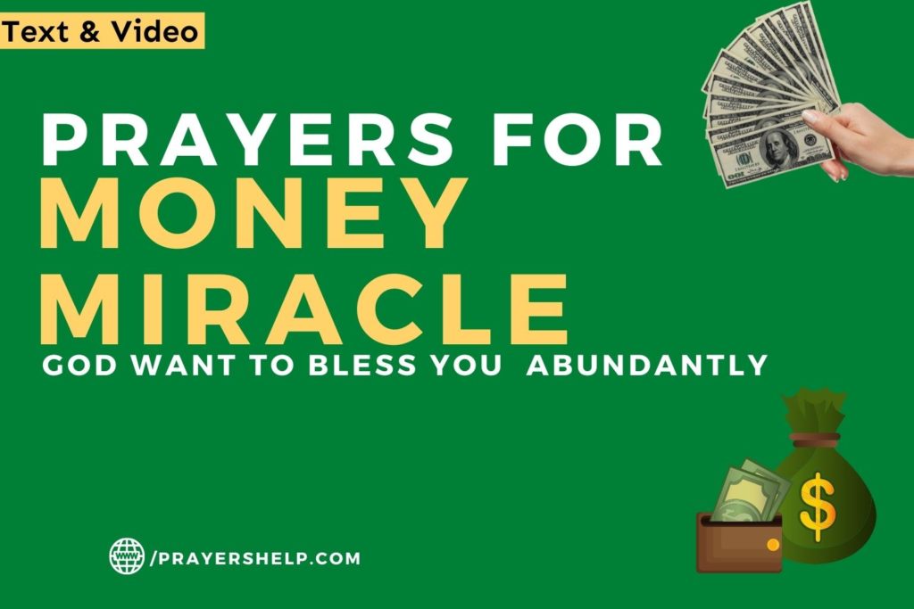 Prayers for Money Miracle God Want to Bless you Abundantly