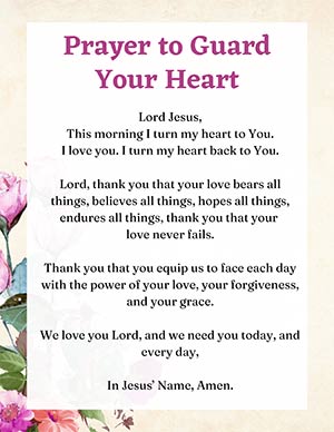 Prayer to guard your heart