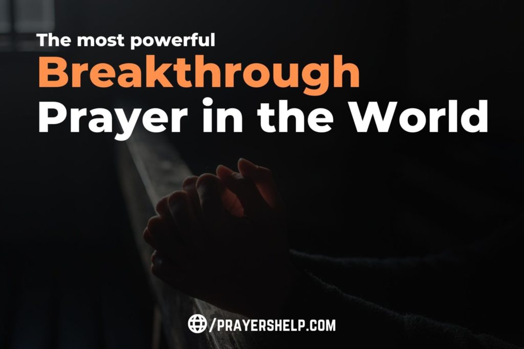 Powerful Breakthrough Prayer