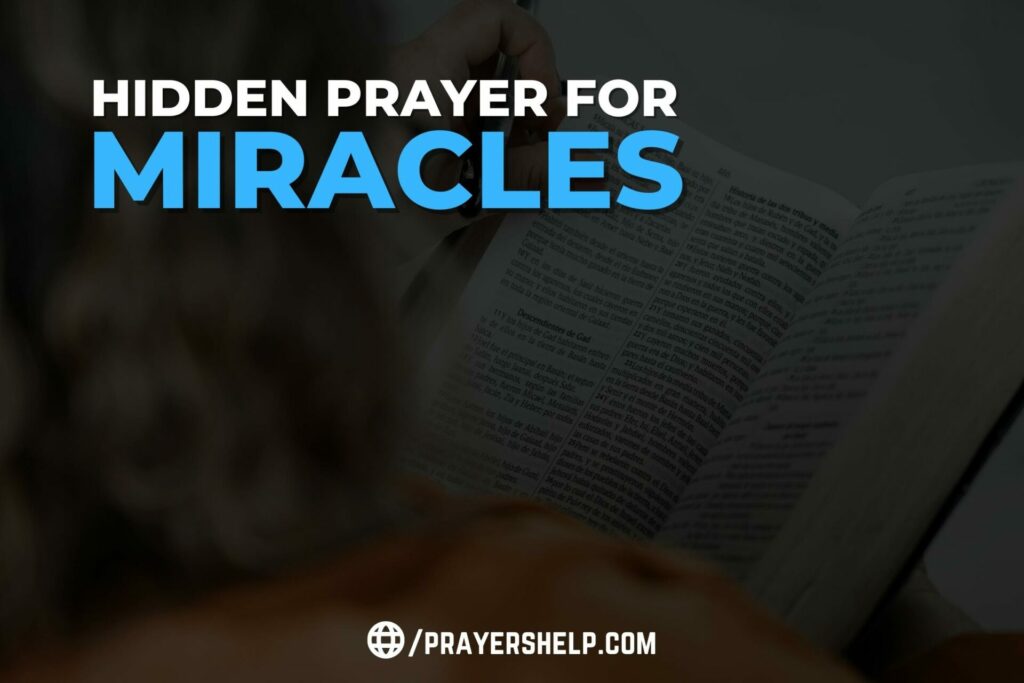 Hidden Prayer Of The Bible That Does Miracles