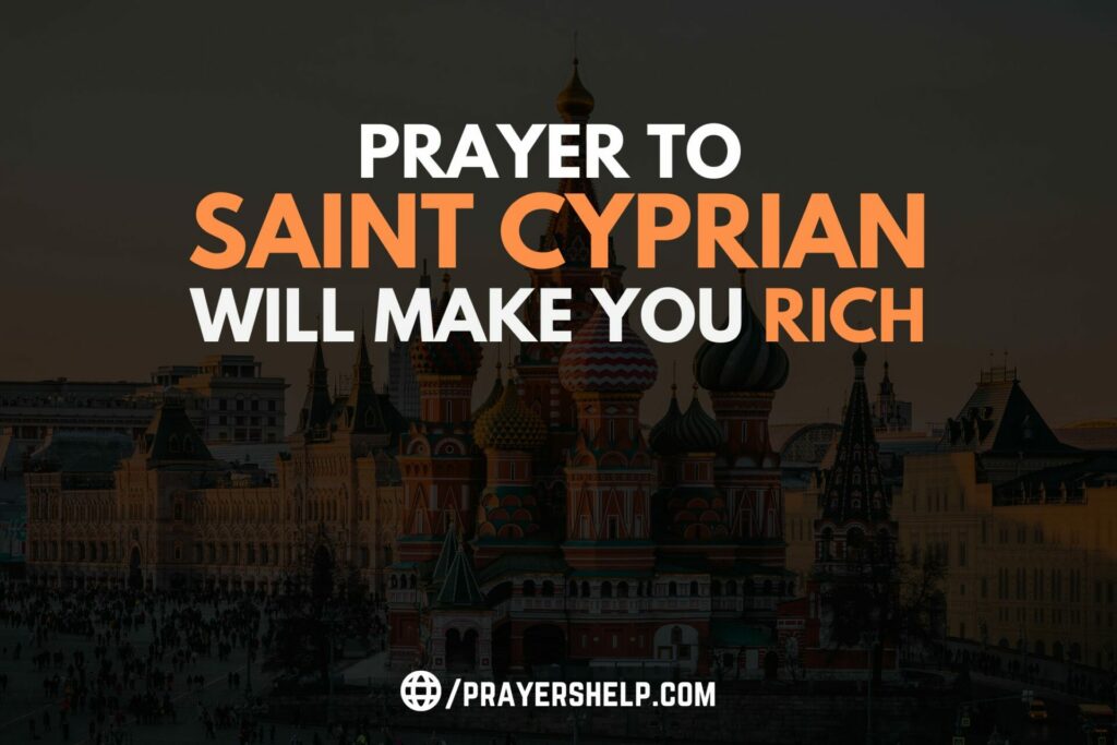 The PACT with SAINT CYPRIAN, that will make you RICH, just by praying once
