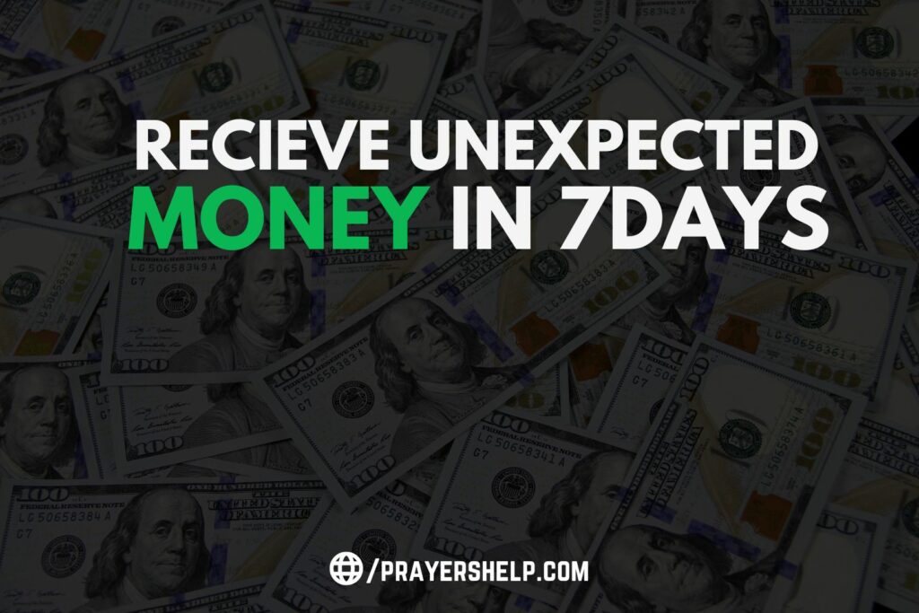 This is Scary You will receive UNEXPECTED MONEY in 7 days