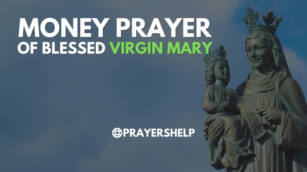 Money Prayer Of Blessed Virgin Mary