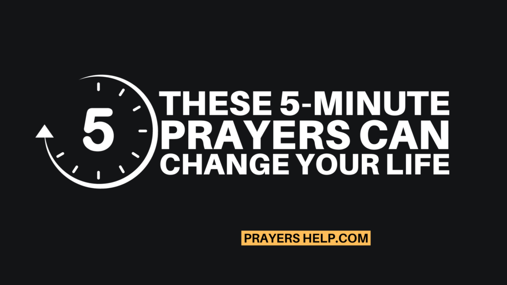 5-Minute Prayers can change your life