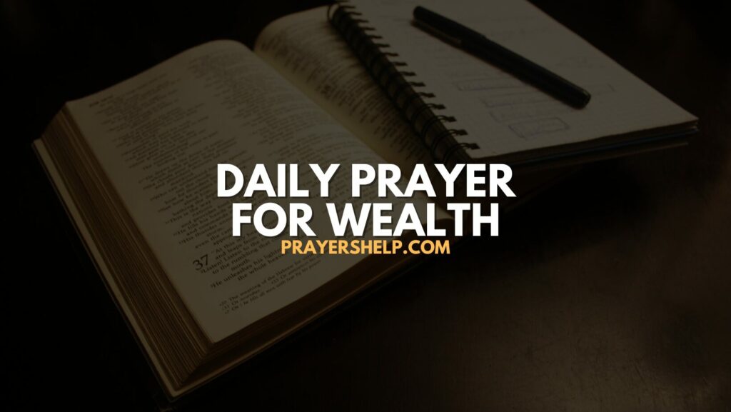 Daily Prayer For Wealth