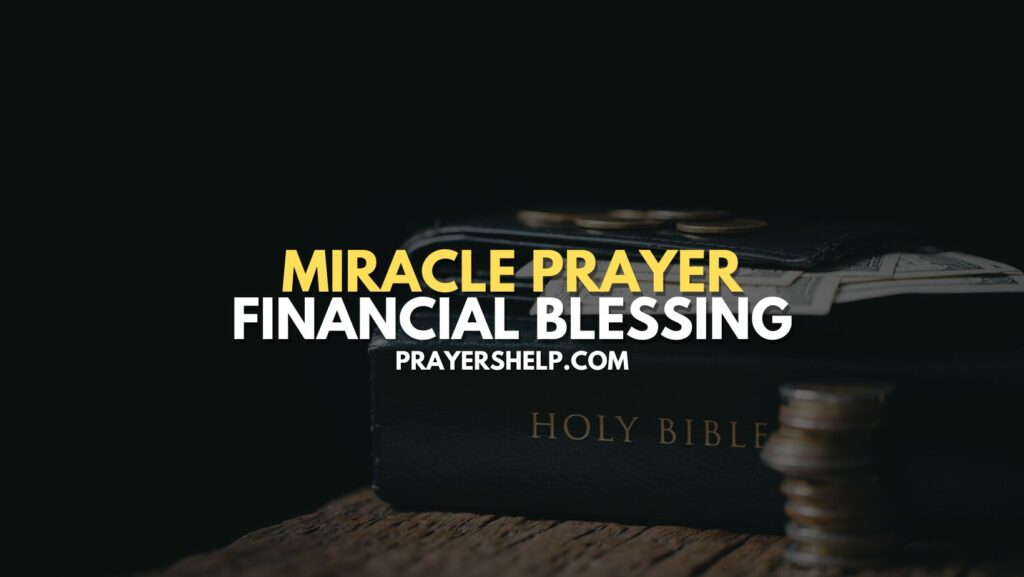 Miracle Prayer Financial Blessing